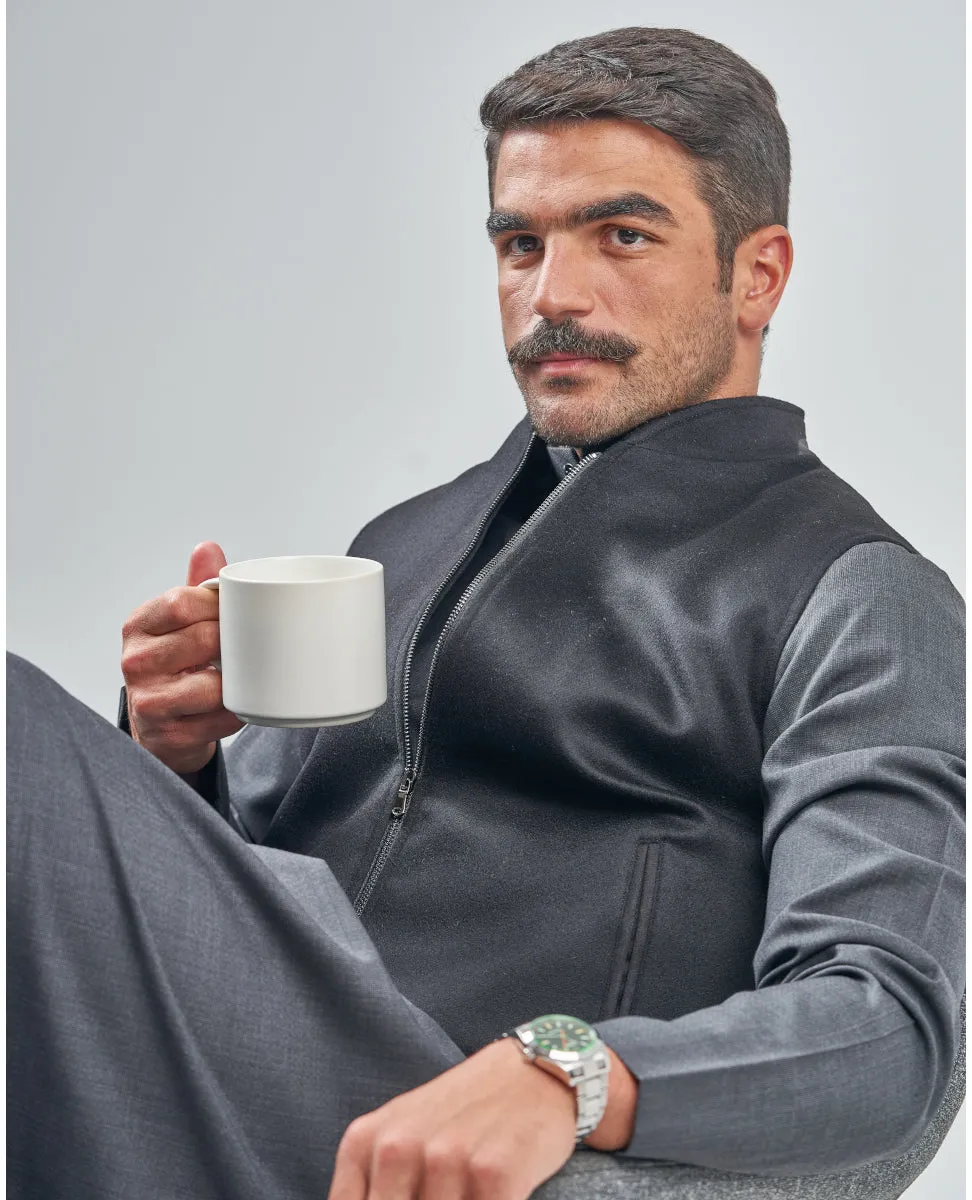 Black Mens Vest