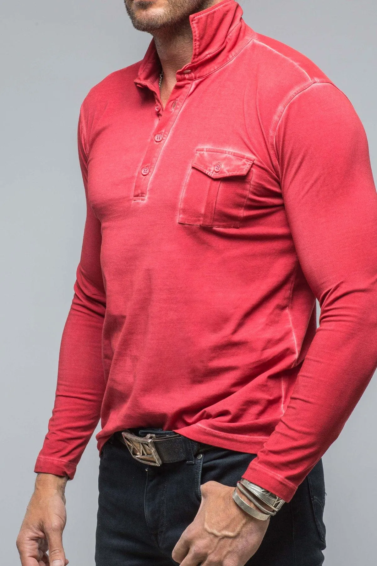 Cafe Paco LS Polo Shirt In Fragola