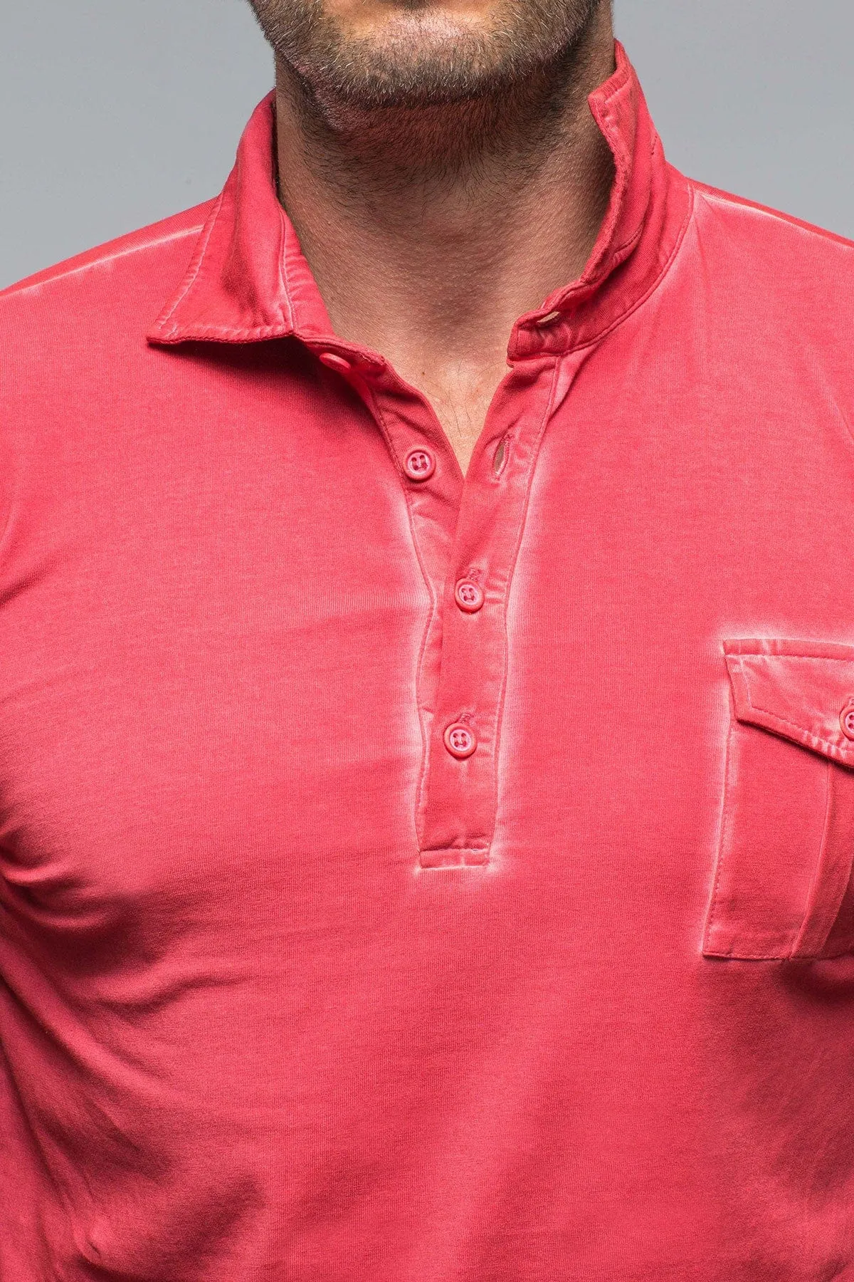 Cafe Paco LS Polo Shirt In Fragola