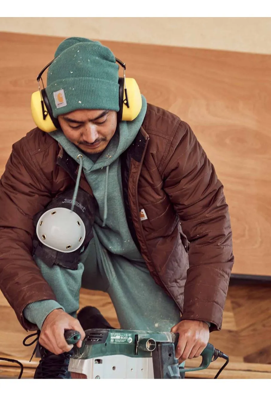 Carhartt sleeve logo - Sea Pine Heather K288 GE1