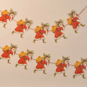 Christmas Paper Garland: Father Christmas
