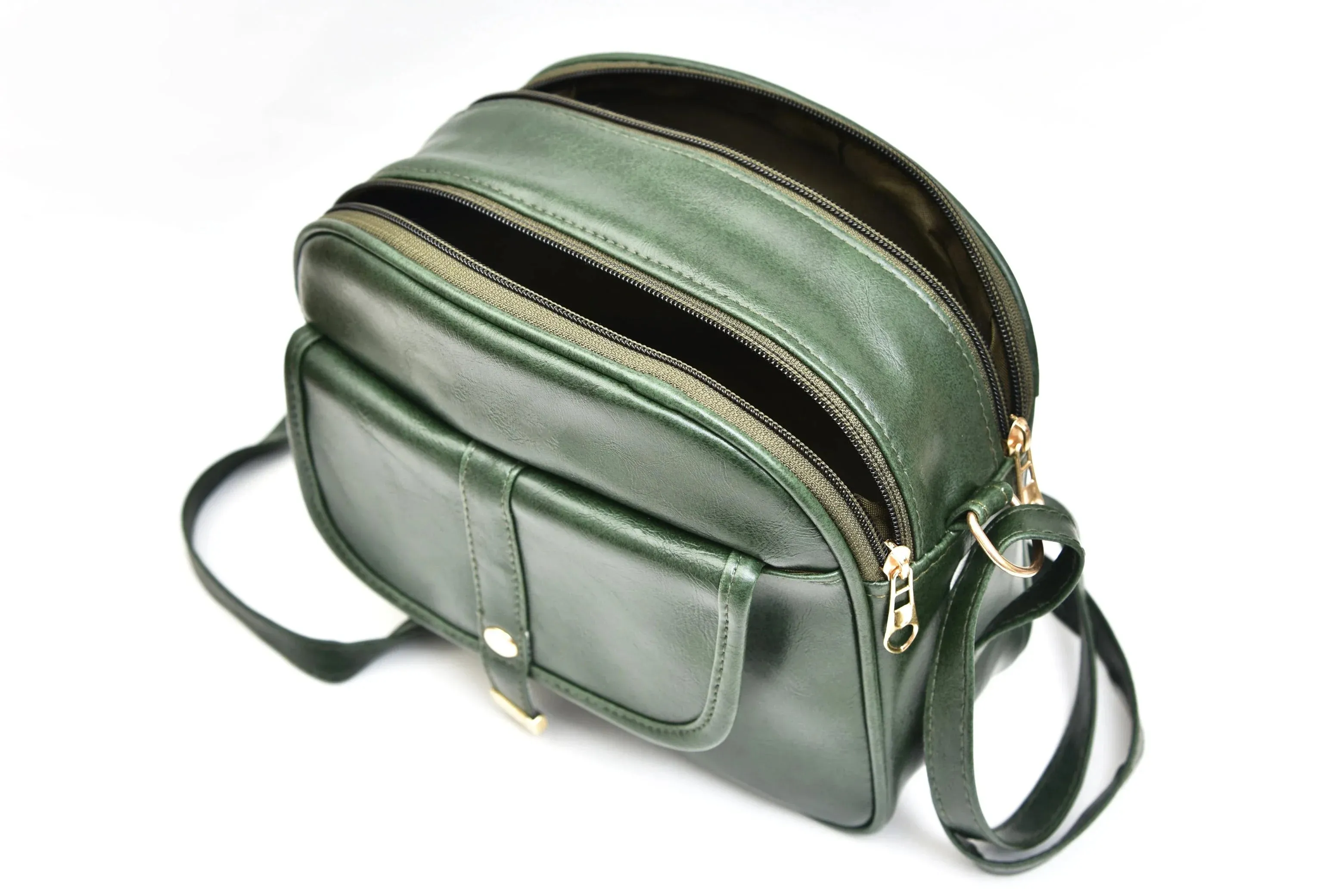 Classy Leather Customized Chain Sling Bag   Men's Wallet (Women's Combo) (Green Light Pink)