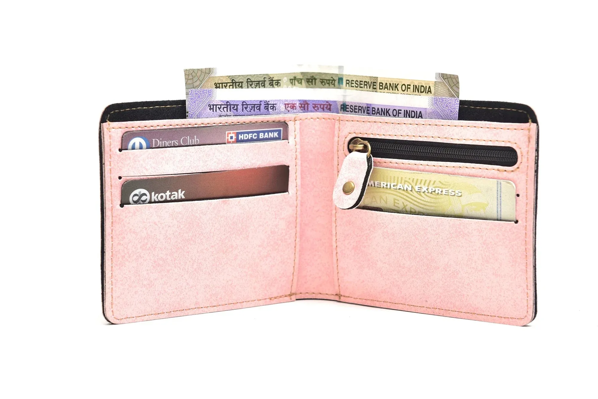 Classy Leather Customized Chain Sling Bag   Men's Wallet (Women's Combo) (Green Light Pink)
