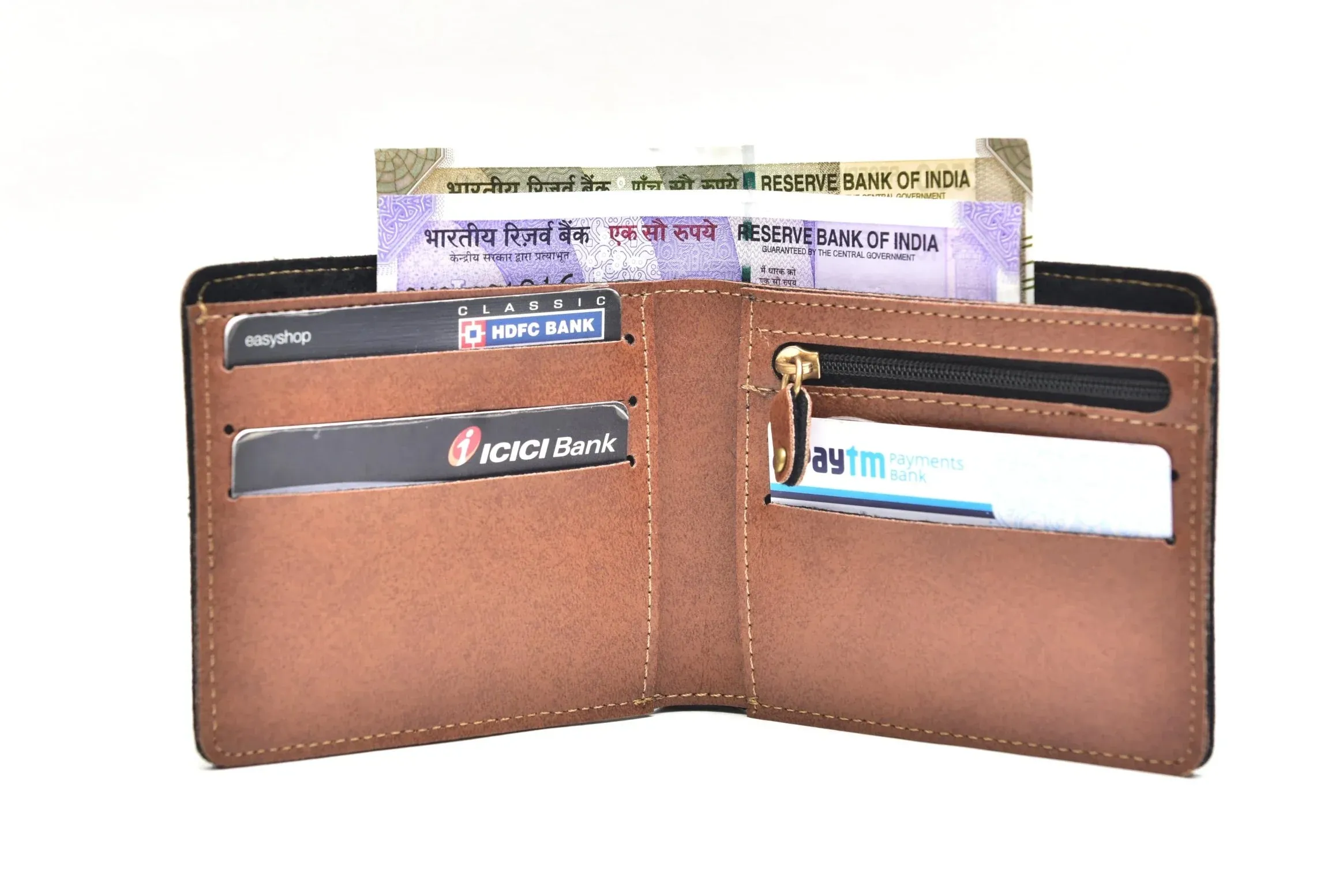 Classy Leather Customized Chain Sling Bag   Men's Wallet (Women's Combo) (Peach Tan)