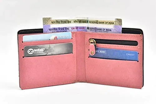 Classy Leather Customized Chained Sling Bag Round   Men's Wallet - Light Pink Peach