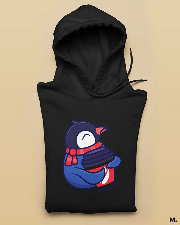 Coffee in winters printed hoodies