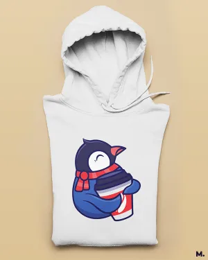 Coffee in winters printed hoodies