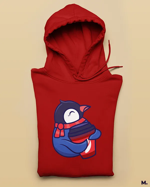 Coffee in winters printed hoodies