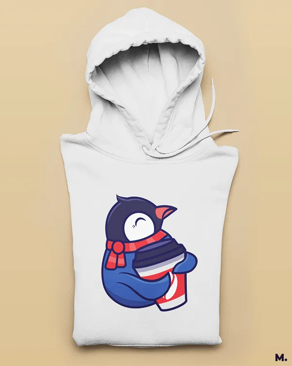 Coffee in winters printed hoodies