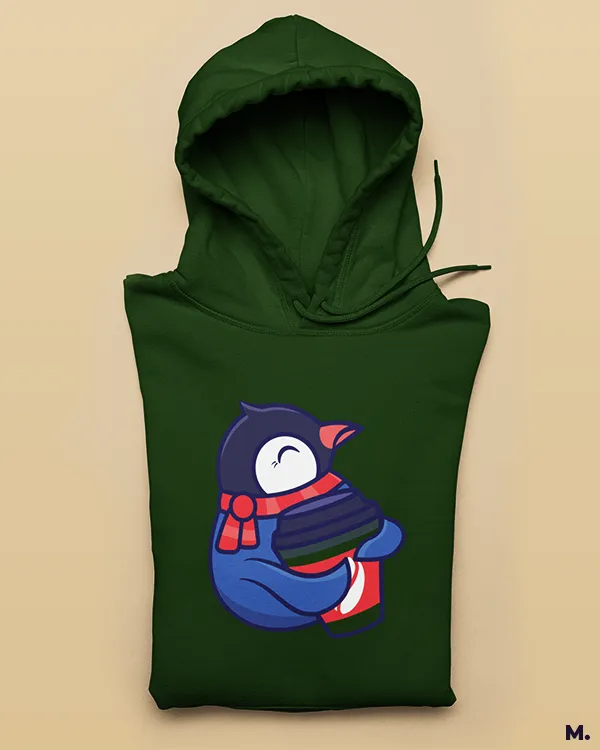 Coffee in winters printed hoodies