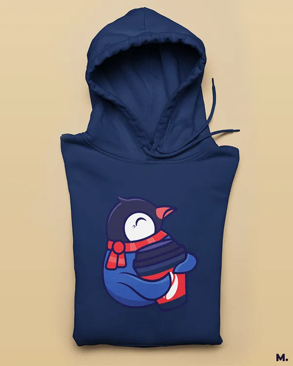 Coffee in winters printed hoodies