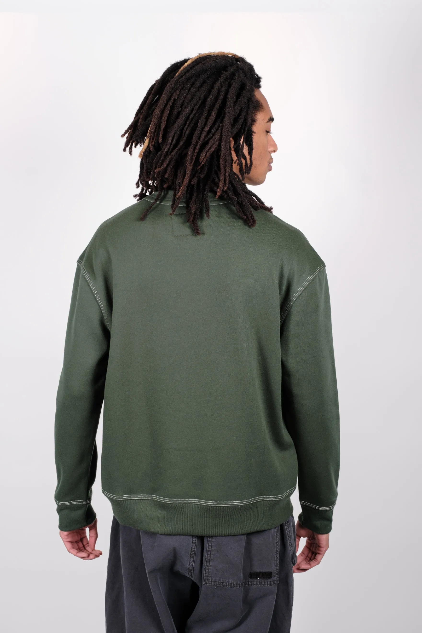 Contrast Stitch Crewneck Sweatshirt