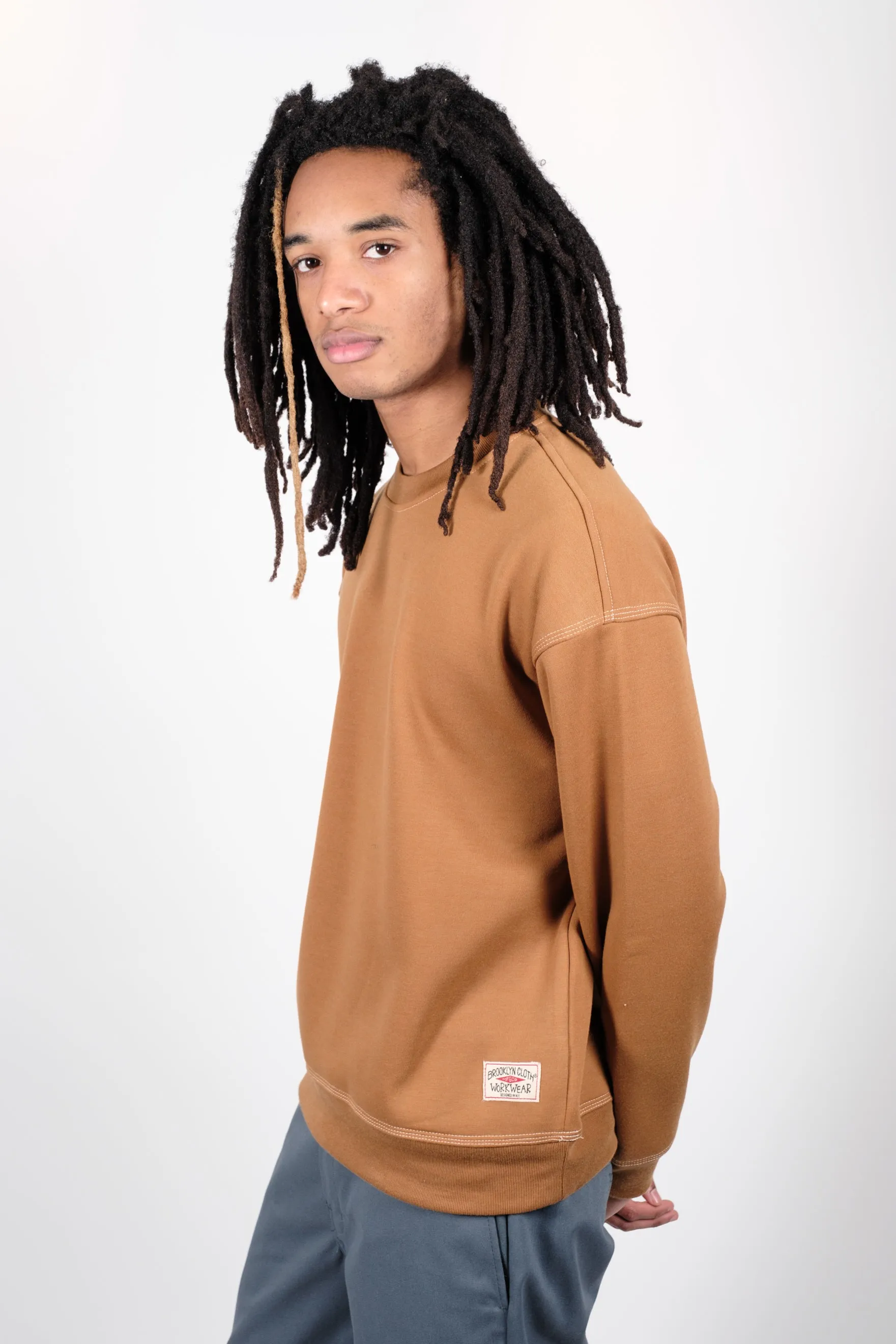 Contrast Stitch Crewneck Sweatshirt