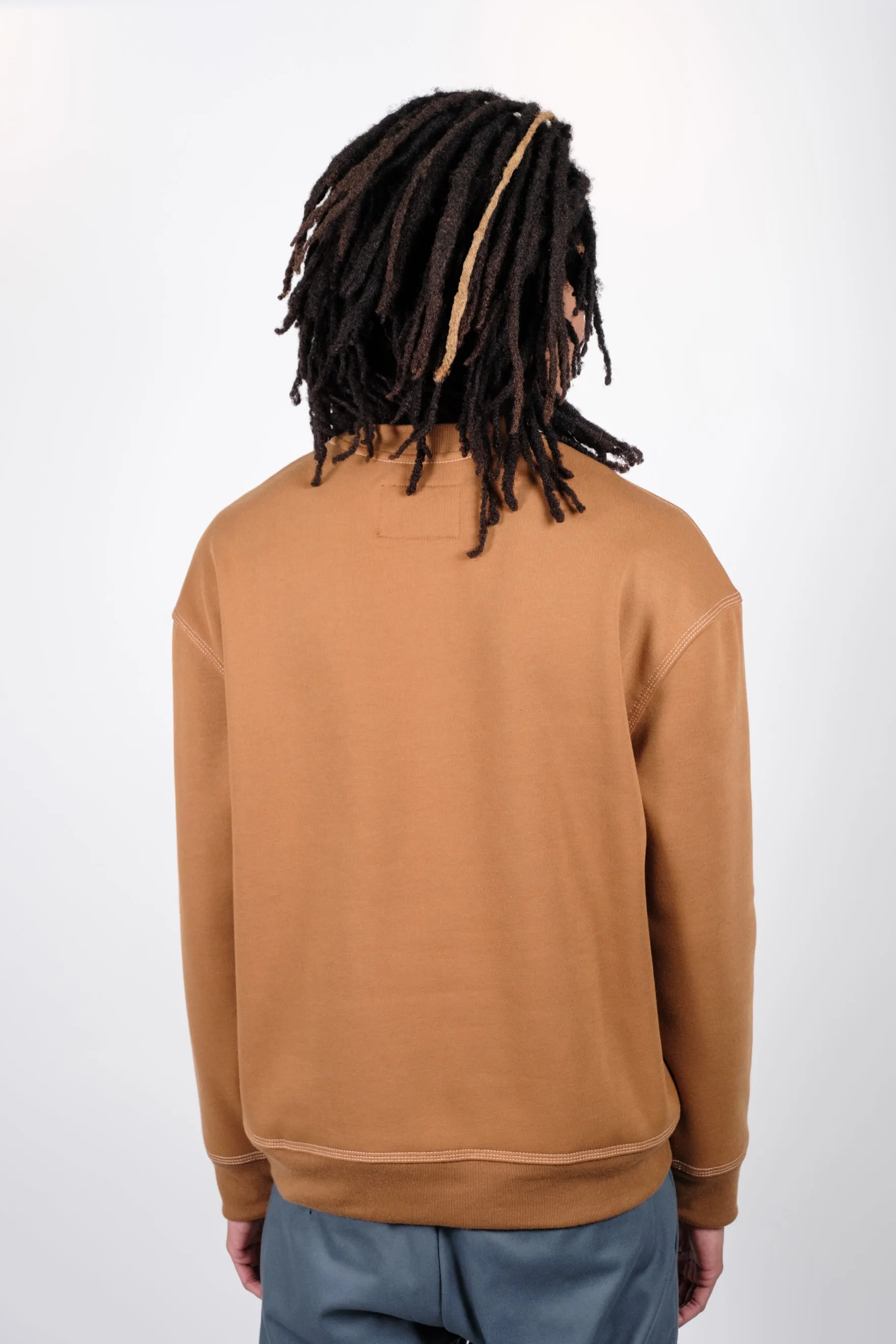 Contrast Stitch Crewneck Sweatshirt