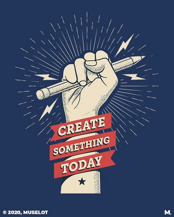 Create something today printed hoodies