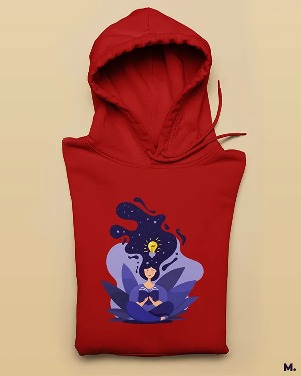 Creativity unlocked printed hoodies