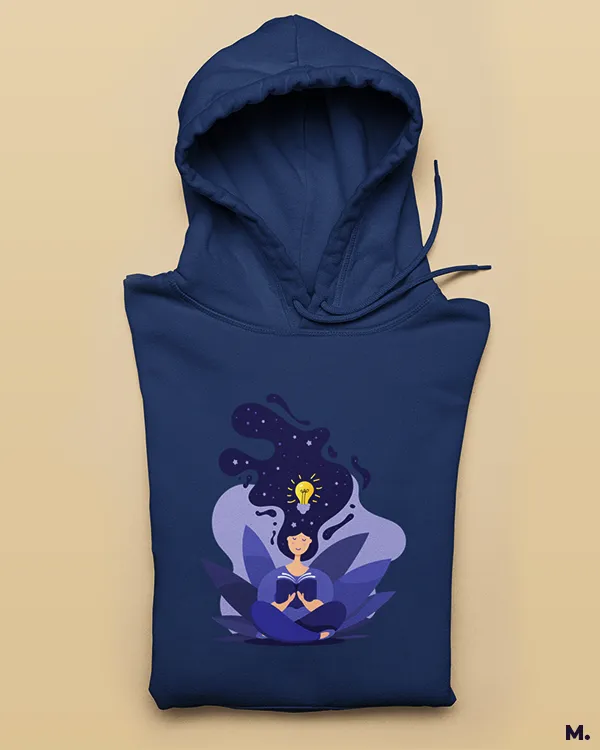 Creativity unlocked printed hoodies