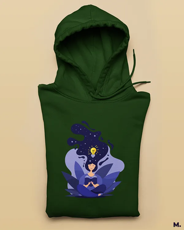 Creativity unlocked printed hoodies