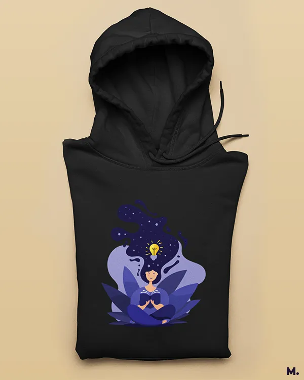 Creativity unlocked printed hoodies