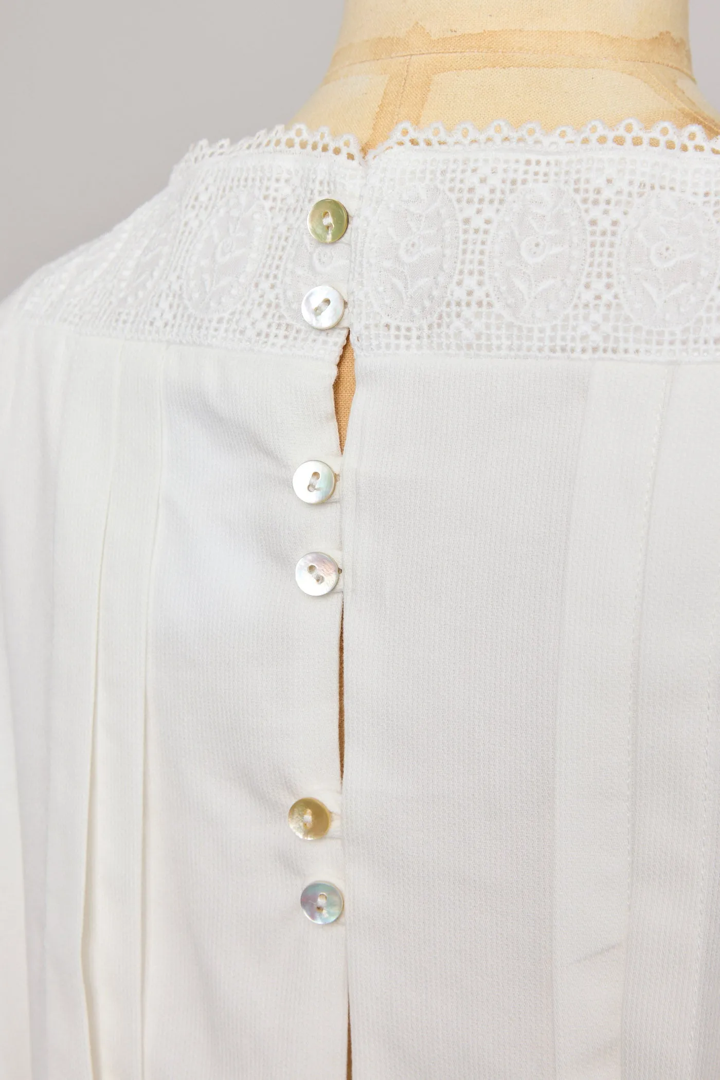 Custard Dress In White