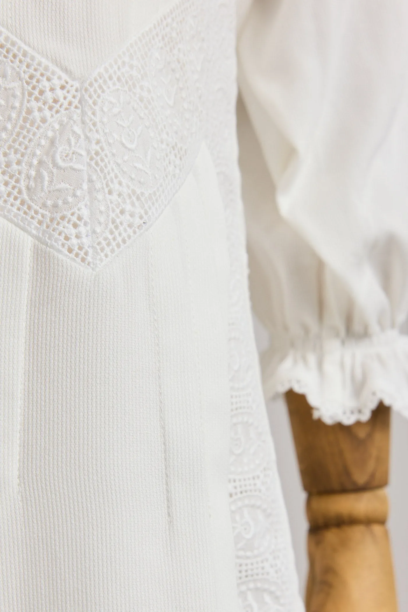 Custard Dress In White