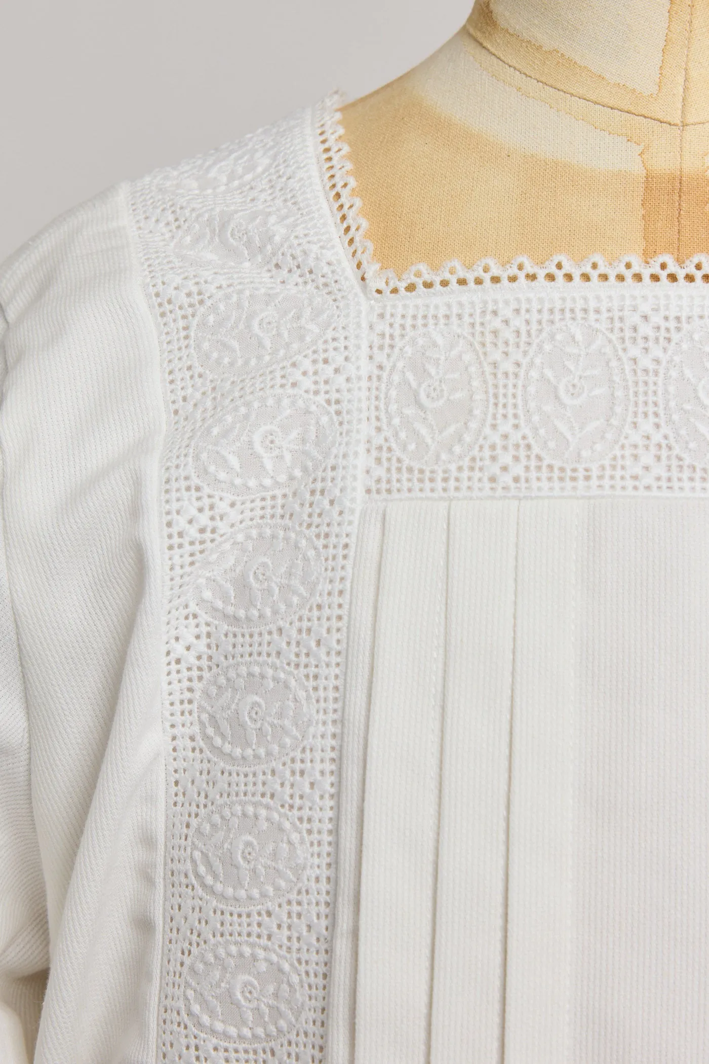 Custard Dress In White