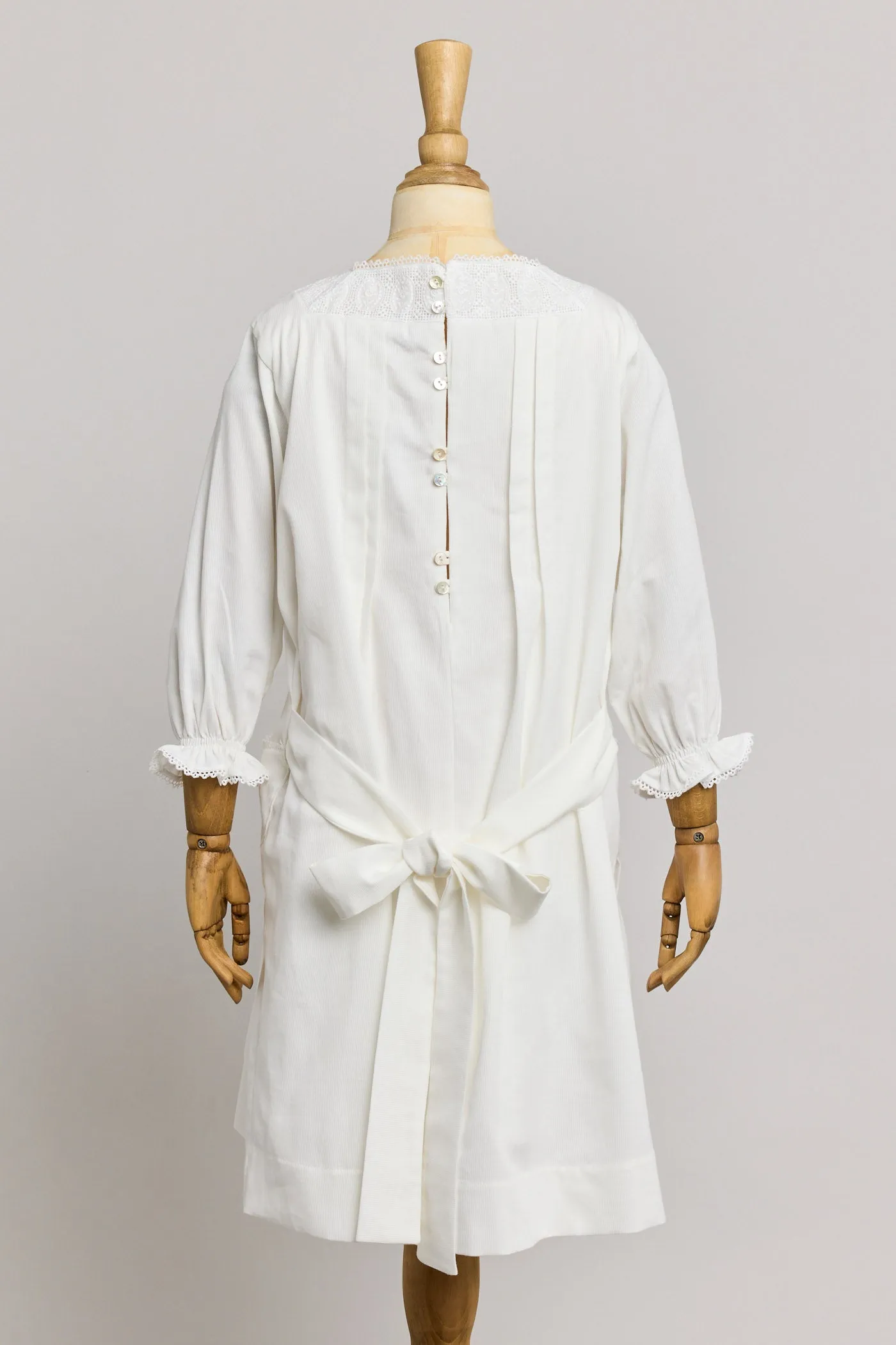 Custard Dress In White