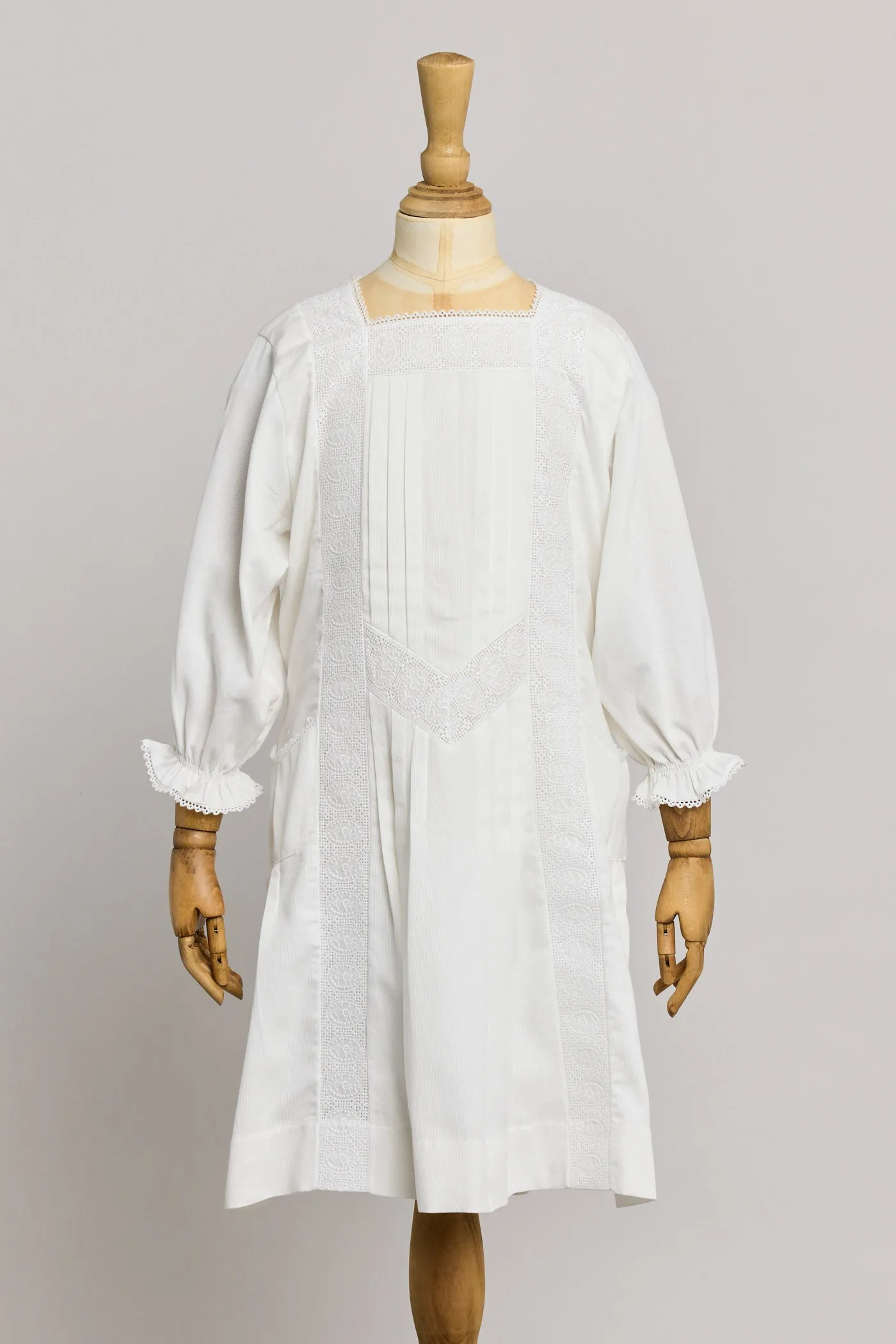 Custard Dress In White