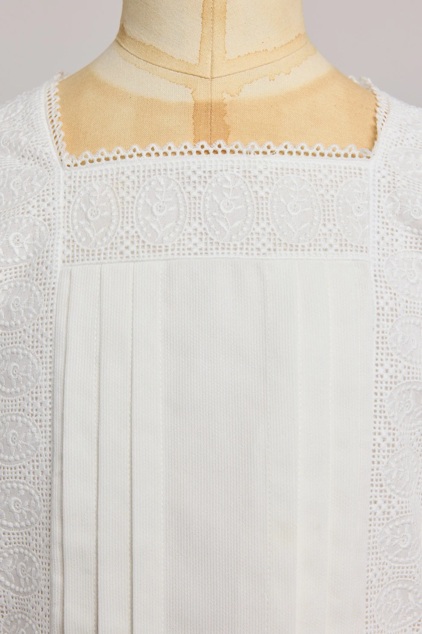 Custard Dress In White