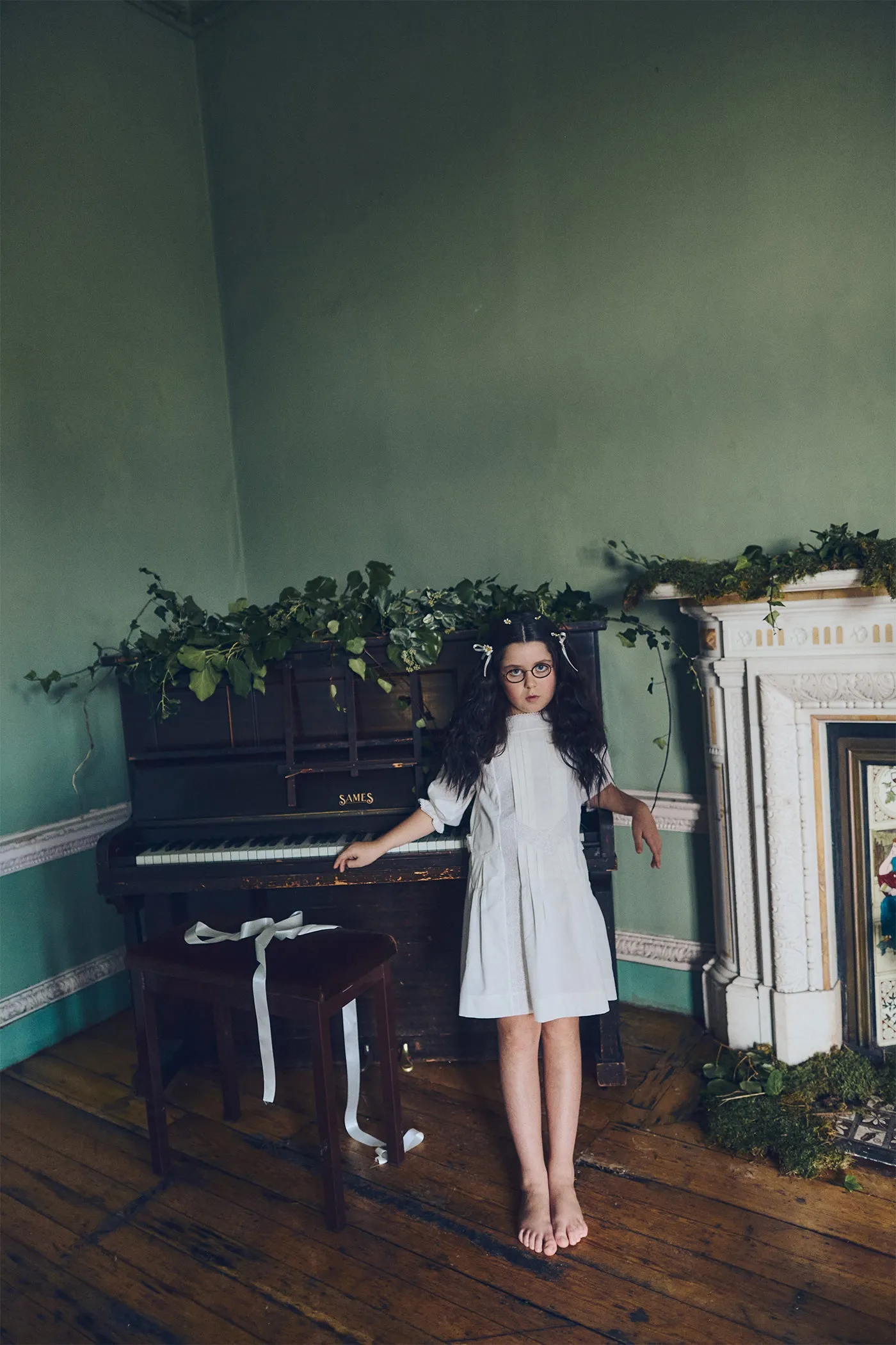 Custard Dress In White