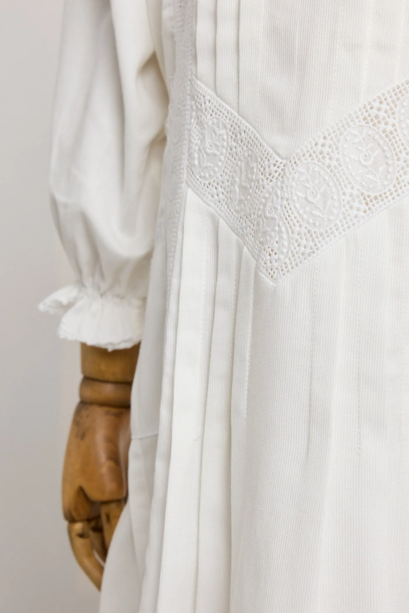 Custard Dress In White