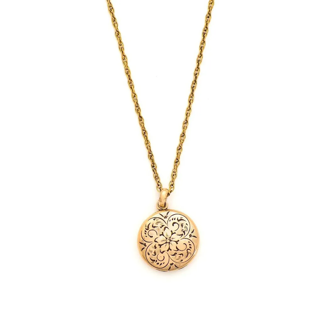 Delicate Floral Locket