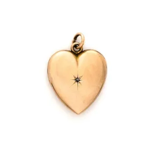 Diamond Starburst Heart Locket