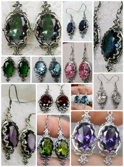 E18, Pin Earrings, Stylish Victorian Jewelry Design#E18