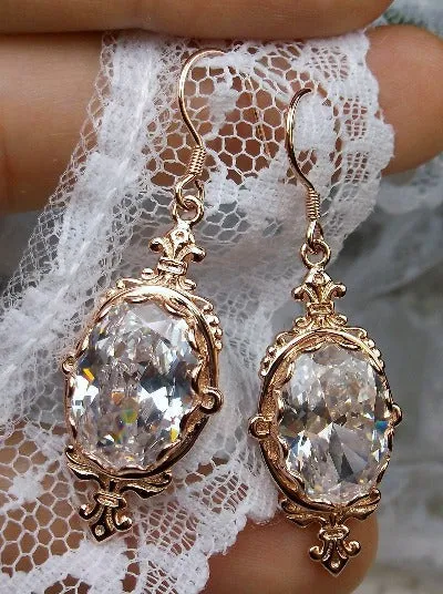 E18, Pin Earrings, Stylish Victorian Jewelry Design#E18