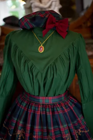 Edwardian Blouse Green