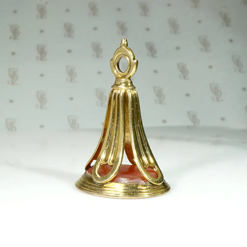 Elegant Victorian Fob with Double-Headed Eagle Seal