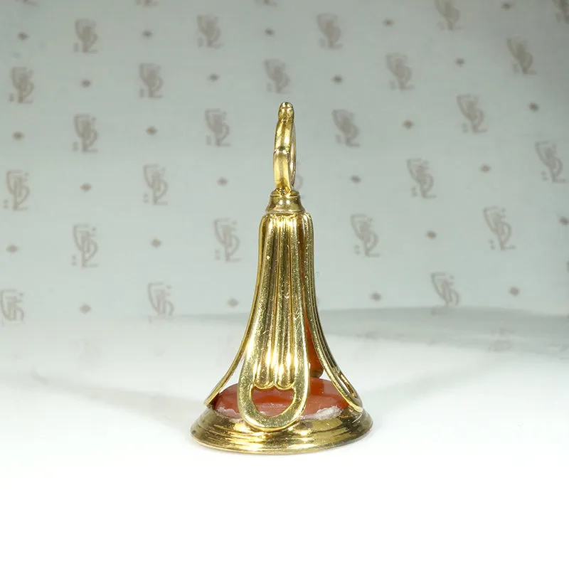 Elegant Victorian Fob with Double-Headed Eagle Seal