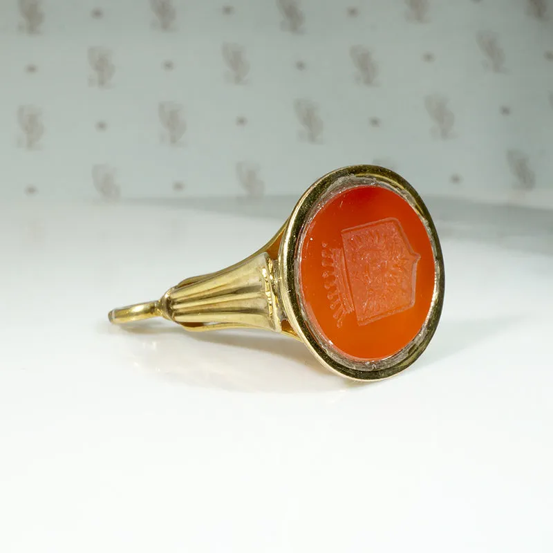 Elegant Victorian Fob with Double-Headed Eagle Seal