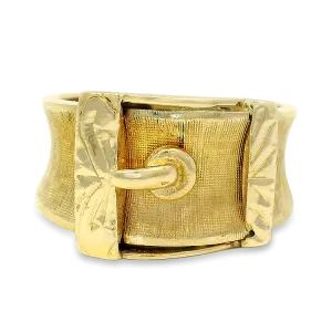 Estate 14k Yellow Gold Victorian Belt Ring