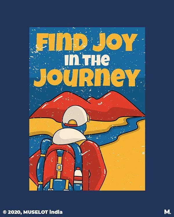 Find joy in the journey printed hoodies