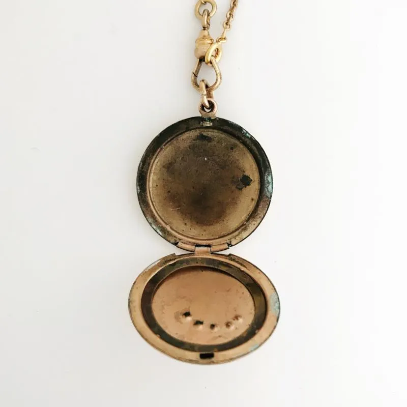Floral Crescent Locket