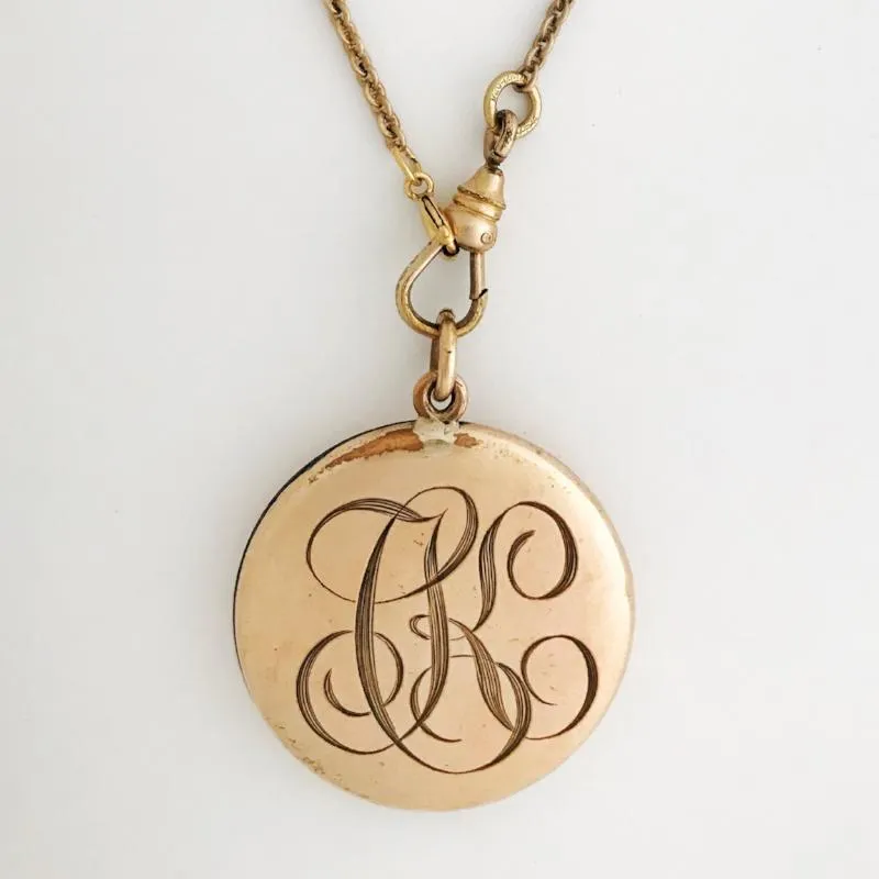 Floral Crescent Locket