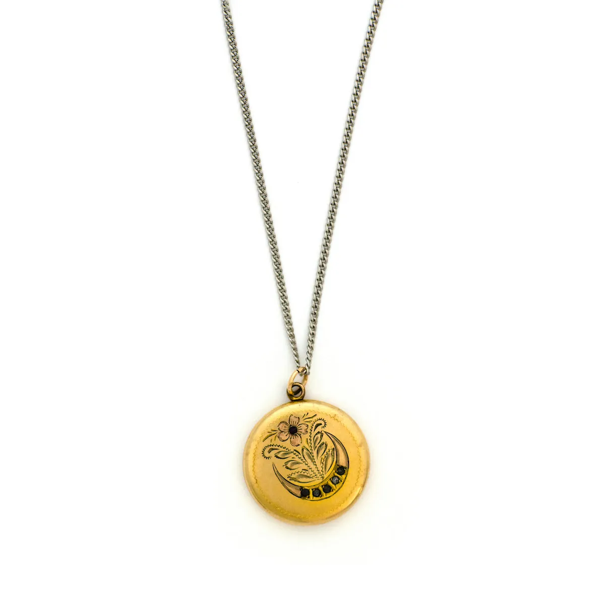 Floral Moon Locket