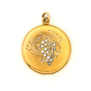 Grapes of Plenty Antique Locket