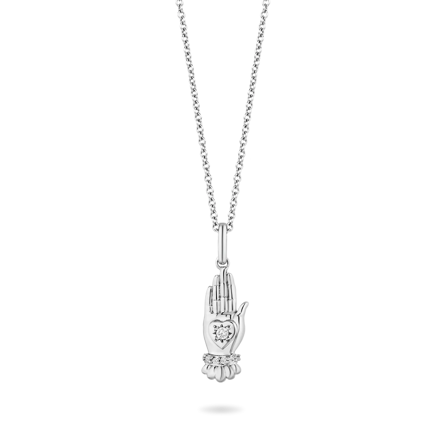 Hallmark Fine Jewelry Take My Heart Pendant in Sterling Silver with Diamonds