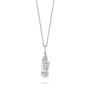 Hallmark Fine Jewelry Take My Heart Pendant in Sterling Silver with Diamonds
