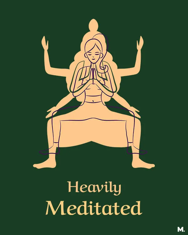 Heavily meditated printed hoodies