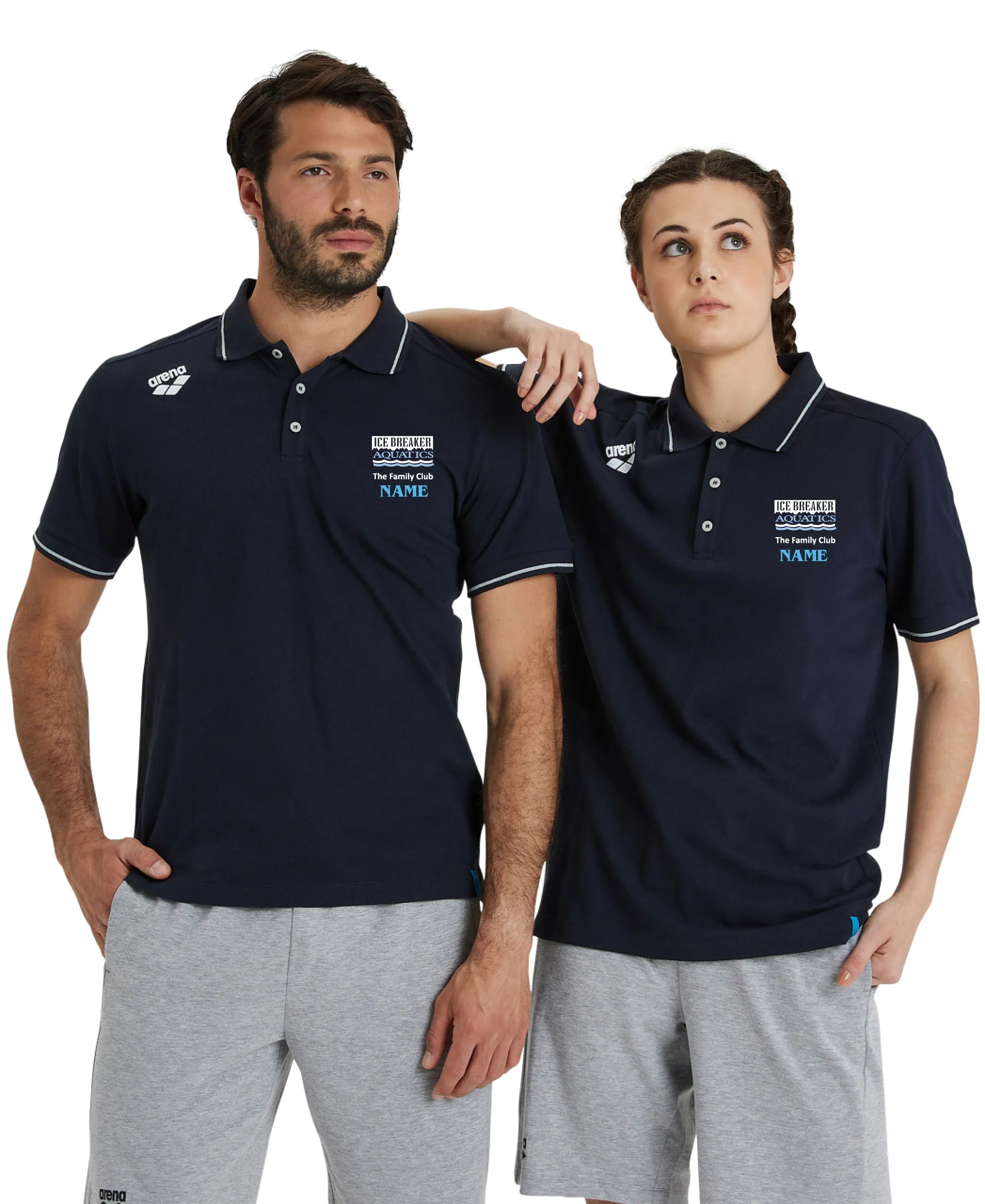 Ice Breaker Aquatics Unisex Cotton Polo Shirt Solid - Supporter