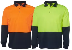 JBs Hi Vis L/S Traditional Polo